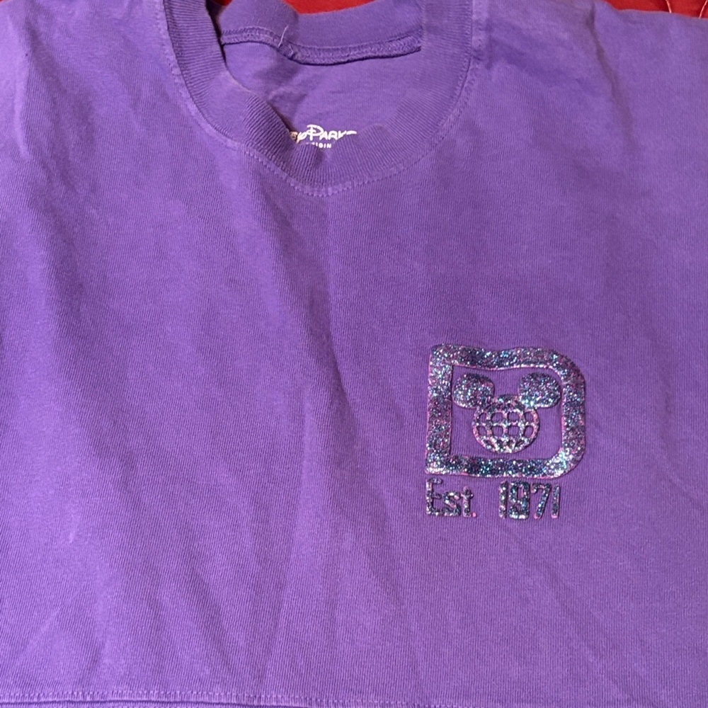 Disney Purple Spirit Jersey with Glitter Mickey Logo